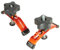 O'SKOOL Positionierbares T-Schienen-Klemmen-Set, 14 cm x 2,9 cm, CNC-Fräsklemme und T-Schienenklemme, 2 Stück