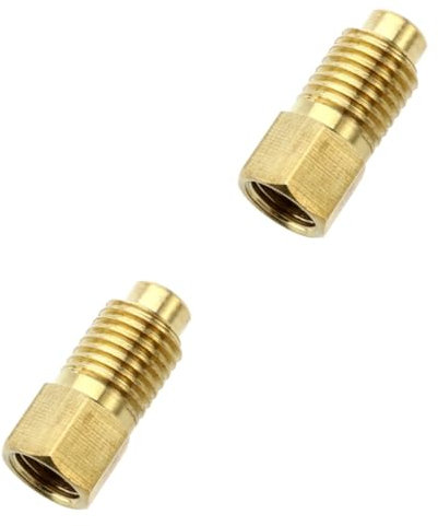 SOLUSTRE 2pcs Car Refrigerant Adapter Sae to Vacuum Pump High Performance Easy Install