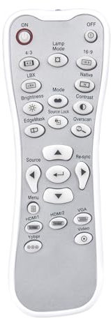 Allimity L-27-5KEY BR-3042B Télécommande de rechange pour projecteur Optoma BR3042B VDHDNG VDHDNZ HD20-LV HD200X-LV HD20 HD21 HD22 HD23 HD180 HD65 HD70S HD71S HD50 HD200X HD222X 00