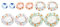 sourcing map 10pcs Reusable Bowl Covers in 5Size, Elastic Cotton Fabric Dish Cover Washable Stretch Cloth Lids for Bread Proofing, Kitchen Food Storage, Leftover(Orange Series, Fruit Stype)
