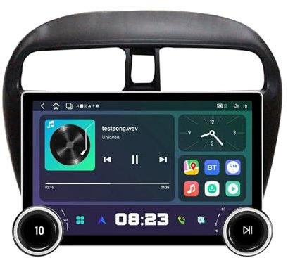 [2G+32G] 10.1 Doppelknöpfe Carplay Android Auto Touchscreen Autoradio FM Radio GPS Navigation WiFi Multimedia Player DSP Ersatz fürmitsubishi Mirage 2012-2018