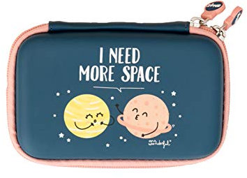WONDEE Estuche Mr Wonderful, Regalos Originales para Mujer - Funda para Gadgets Tecnológicos, Disco Duro 2.5, Cargadores, Cables, Auriculares, Powerbanks - Mr Wonderful Regalos Originales