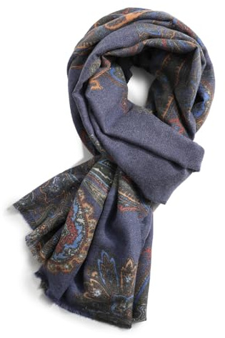 Superora Damen Gedruckt Schals Herbst Winter Stola Florales Muster 190*65CM | Weiche Warm Gedruckter Langer Schal Scarf Multicolour