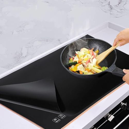 Induction Hob Protector Mat, Cooktop Scratch Protector,Silicone Induction Hob Cover for Kitchen Stove 61X53CM