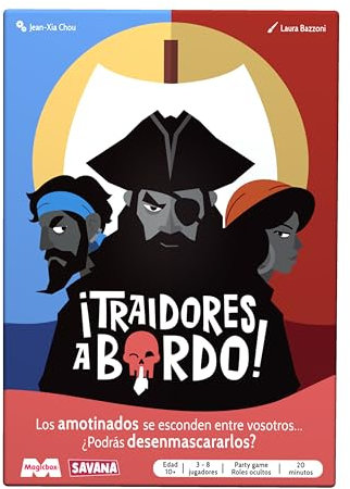 SAVANA Verräter an Bord, Brettspiel der versteckten Rollen, große Gruppen, für 3 bis 8 Spieler, ab 10 Jahren