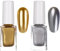 Metallic Nail Polish Set - Silver and Gold Mirror Varnish - Quick Drying, Non-Peelable - No UV Required - Perfect for Stunning Metallic Nail Art - 2 Bottles Included