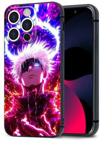 HWLHJJ JJK Satoru_Gojo Anime-Handyhülle, einzigartige Manga-Kunst, weiche Silikonhülle für iPhone 15