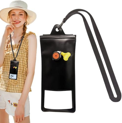 Custodia impermeabile per telefono, custodia impermeabile per telefono, porta ricaricabile da 10 x 18 cm, protezione 'acqua per cellulare touchscreen per avventure all'aperto, viaggi, ciclismo