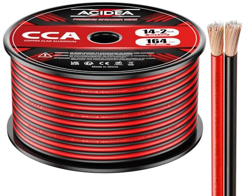 Acidea Cavo per altoparlante, 2 x 2,5 mm², CCA Litze/audio, cavo audio/subwoofer, 50 m