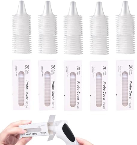 100 Stück Fieberthermometer Ohr,Fieberthermometer Schutzkappen | Ersatzschutzkappen,Braun Thermoscan Lf20 Schutzkappen,Braun Thermoscan Schutzkappe Für Alle Braun Thermoscan Ohrthermomete