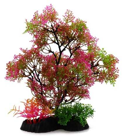 JDCMEI Aquarium Artificial Plants Seaweed, 25cm Aquarium Simulation Artificial Green Plant Water Grass Realistic Artificial Plastic Water Plants for Fish Pond & Aquariums, Aquarium Decoration