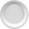 PAPSTAR 100 piatti di carta/snack rotondi bianchi 100 pezzi, diametro 23 cm, 100% cartone fresco fibra biodegradabile #11185