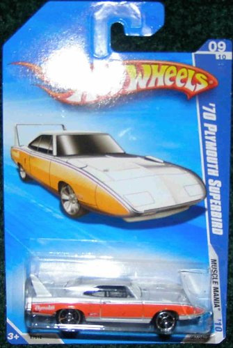 HOT WHEELS 2010 MUSCLE MANIA 09/10 ORANGE/WHITE '70 PLYMOUTH SUPERBIRD by Mattel