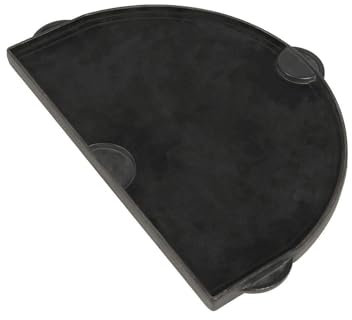 Primo PGS-95-0360 Half Moon Grillplatte für ovalen Grill, Gusseisen, extra groß