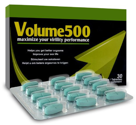 Volume500 Tabletten für mehr Sperma - Mittel für mehr Spermavolumen und besseren Spermageschmack (1 Packung Volume500)