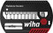 Wiha Bit Set FlipSelector Standard 25 mm Innensechskant 11-tlg. 1/4, Bitsatz mit magnetischem Universalhalter in praktischer Box, öffnen per Knopfdruck