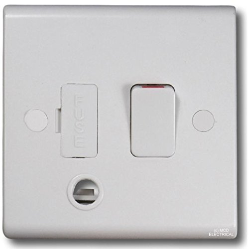 Deta S1372 Switched Fused Spur Connection Unit with Flex Outlet 13 Amp