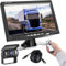 Podofo Rückfahrkamera Set Mit 7 LCD Monitor, 4-Poliges Luftfahrtkabel, Wasserdicht IP68, 18 IR-LED Nachtsicht, 17,8 cm Bildschirm für Wohnmobil/Bus/Anhänger/LKW
