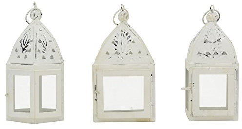 kleine dekorative Garten-Laternen Tisch-Laternen Landhaus-Optik Preis für 3 Stück