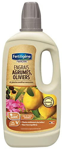 Fertiligène FEAG750 - Engrais Liquide Agrumes et Plantes Méditerranéennes UAB 750 ML - Récoltes Plus abondantes en 7 Jours - Nourriture équilibrée - A Base d'algues Marines - 53 L de Solution diluée