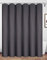 Homehold Rideau de douche en polyester imperméable avec crochets - Gris anthracite (l x L = 240 x 200 cm)