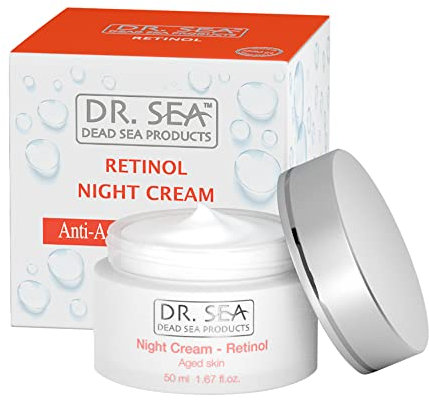 Dr. Sea Retinol Nachtcreme, Kollagen, Hyaluron, Anti-Aging, gegen Falten, 50 ml