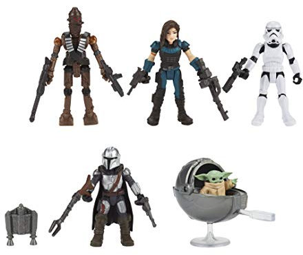 Hasbro F1198 Wars Mission Fleet The Child Beschützer 6 cm große Figuren 5er-Pack mit Accessoires, Spielzeuge für Kids ab 4 Jahren