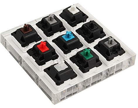 Tester Tastiera Acrilico 9 Plastica Keycap Sampler per Cherry MX Switch