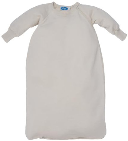 Reiff Kid's Schlafsack Frottee mit Arm Kinderschlafsack Grau 86/92