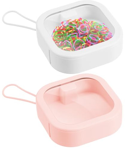 iplusmile 2pcs Storage Box for Hair Accessories, Craft Supplies, Beads, Jewellery, Swabs, Floss, Hairpins