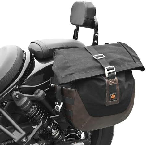 Motorrad Schnellspanner Satteltasche Seitentasche Reise Touring Gepäcktasche Kompatibel mit Rebel CMX300 CMX500 CMX1100 CM300 CM500 CM1100 (Satteltasche)