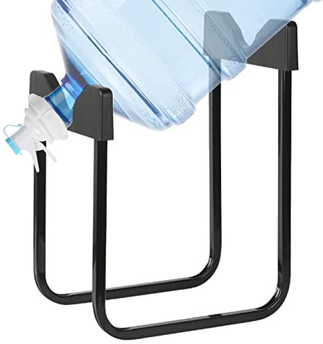 Support de bouteille d'eau de 3 à 5 litres avec distributeur - Support de refroidissement pour eau potable antidérapant avec bec réutilisable, adapté aux embouts de bouteille d'eau non filetés de 55