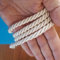 PIZZITALIANI Passamaneria decorativa - Cordone Intrecciato 8mm x 20m, AVORIO – Corda Decorativa flessibile, Cordoncino per decorazioni e Artigianato, Made in Italy