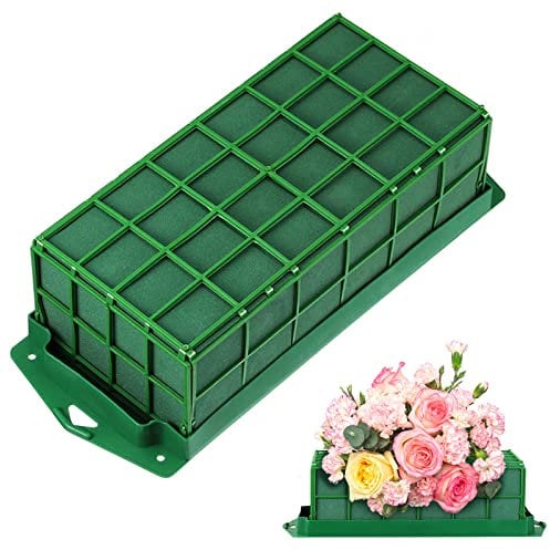 Schiuma Floreale Per Fiori Freschi, Schiuma Floreale Con Supporto E Griglia, Porta Schiuma Floreale, Porta Composizione Floreale Con Schiuma Floreale Per Matrimonio, Fiori Corridoio, Decorazioni