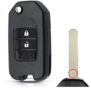 2/3 Tasten Funkschlüssel kompatibel mit Honda Civic Accord City CR-V Jazz XR-V Vezel HR-V FRV Spirior JADE 433MHz HLIK6-3T TWB1G721 (Farbe: 2BTN HLIK6-3T)