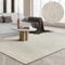 the carpet Boho Natur Wool Handgewebter Wollteppich im natürlichen skandinavischen Boho-Look, Handarbeit für einen einzigartigen Stil, Creme, 120 x 170 cm