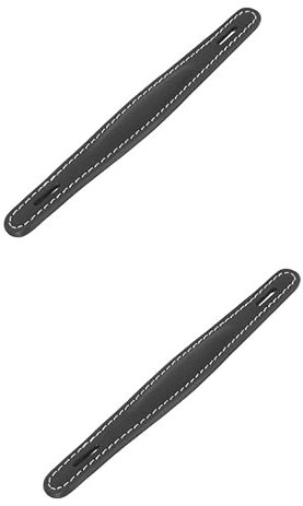 HOMSFOU 2 Sätze Lautsprechergriff Lederriemen Verstärkergriff Schubladengriffe Aus Leder Koffergriffgriff Vorlagenwerkzeug Für Schrankgriffe Tablettgriffe Trompete Gitarre Rindsleder
