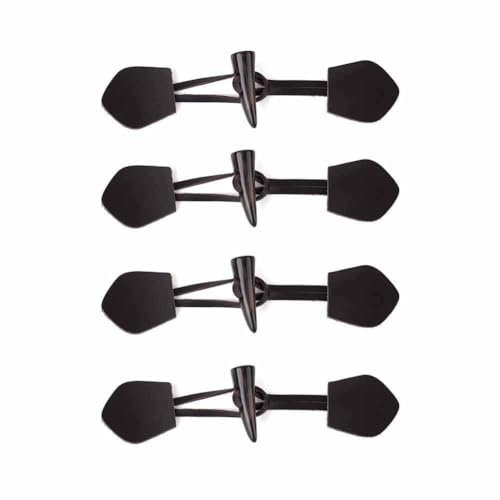 SHTGOI PU Leder Knebelknöpfe 4 Paar Horn Toggle Diagonale Schnalle Dekorative Mantel-Ersatzknöpfe Handwerk Nähknöpfe Knebelverschlüsse zum Annähe für Mantel Jacke Kleidung Trenchcoat Dunkel Curry