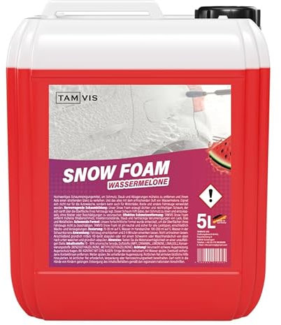 5L TAMVIS Snow Foam Wassermelone - Autoshampoo - Reinigungsschaum für KFZ - mit erfrischendem Duft nach Wassermelone