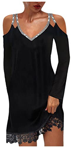 WVONIF Robe Ete Femme Mi Longue Femmes Robes D'été à Manches Courtes Décontracté T-Shirt Robe Ample Courte Robe avec Poches Robe Rose Poudré Femme