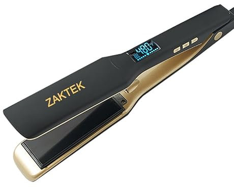 Professional Salon model hair straightener, Infrared technology Nano Titanium flat iron for shiny and ultra-smooth hair, Adjustable heat settings range from 170℉ to 450℉,Suitable for all types of hair