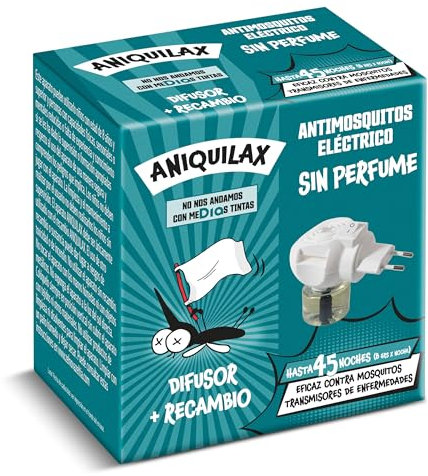 Insecticida eléctrico antimosquitos difusor + recambio Aniquilax caja 33 ml