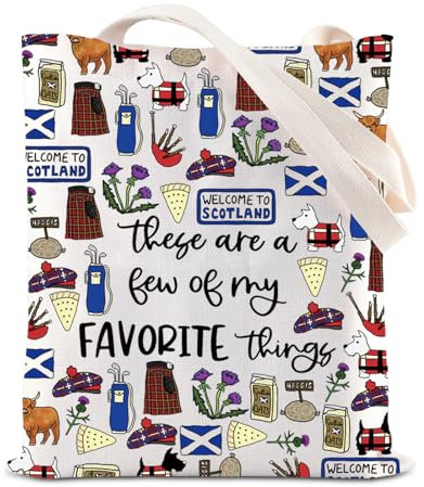 TSOTMO Scotland Trip Gift Edinburgh Reisetasche, Schottland-Stolz, Geschenk, schottische Geschichte, Liebhaber, Geschenk, Schottland-Flagge, Handtasche, schottland, medium