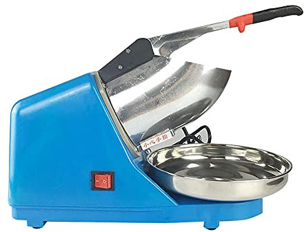 Ice Cream Maker, Ice Cream Maker, Gelatiera Piccola, Icemaker, Gelato Elettrico, Blu Lucido, 143,3lbs/H, Ideale per Cucina, Bar, Caffetteria, Ufficio