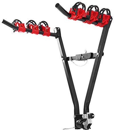 Akozon Heavy-Duty 3601 Steel Car Carrier, Tail Tow Mount Hanger & Van Rack Accessory, Universally Suitable & Easy Installation and Removal Bike Carrier, Space-Saving