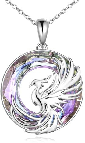 ONEFINITY Phoenix Halskette für Frauen 925 Sterling Silber Phönix Anhänger Phoenix Schmuck Geschenk für Mädchen