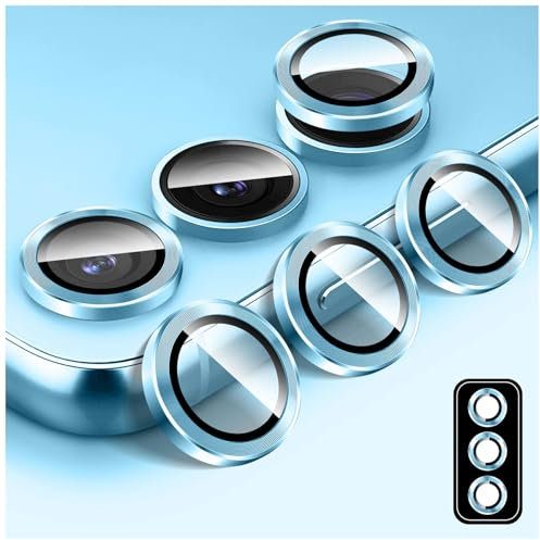 Kucheed Proteggi Obiettivo Fotocamera per Samsung Galaxy A35/A55, Allineamento Automatico Singoli Anelli in Lega di Alluminio, Proteggi Schermo per Fotocamera in Vetro Temperato