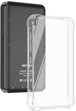 MECHEN MP3 Player Case, Crystal Clear, Anti-Scratch, Shock Absorption, for MECHEN H1 Pro, H10，4 Inch, Portable Music Player Cover.