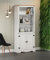 Corona Bookcase White Wax 2 Door Display Shelf Unit