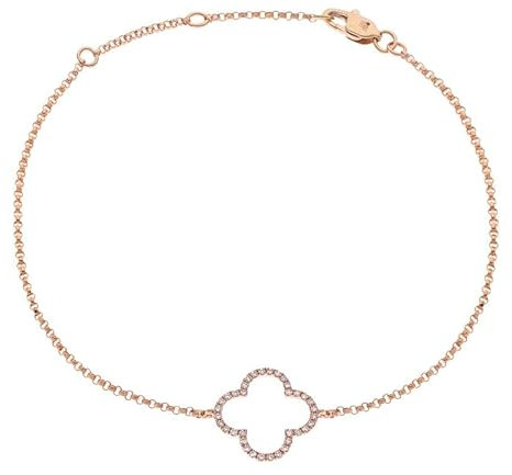 PERORNO Pulsera de Plata 925 y Madreperla, color rosado, para mujer, elegante y sofisticada, Perla Cultivada
